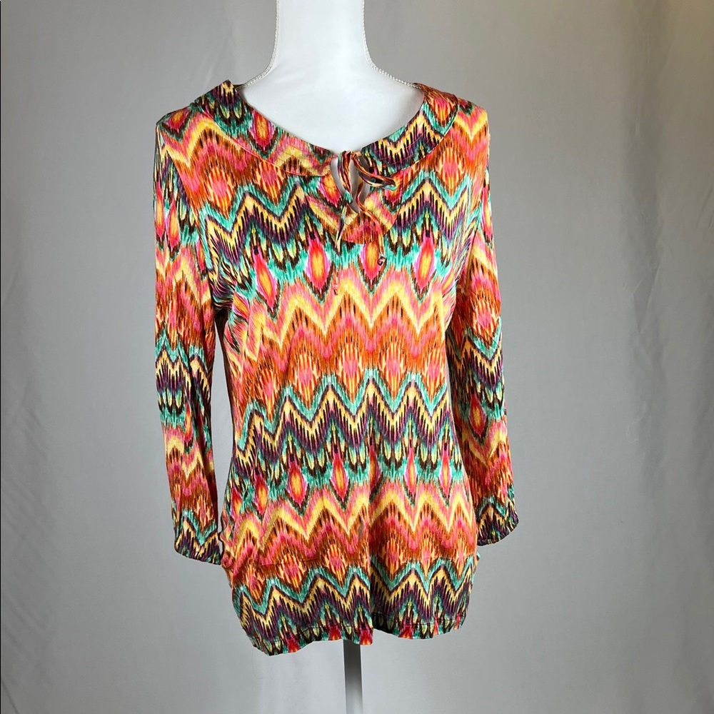Multicolor Zigzag Pattern Women's Jones New York Sport